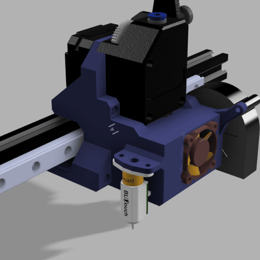 utidrive mount - bmg directdrive lineer ray e3dv6 Volkan aracı monte edin mgn12h demiryolu doğrusal 3D print model - Mito3D