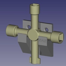 utilidad llave soporte eléctrico caja montaje Servicio casa 3d print model - Mito3D