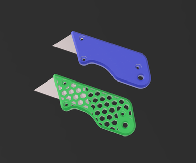 utility knife - cutter blade 3d print model - Mito3D