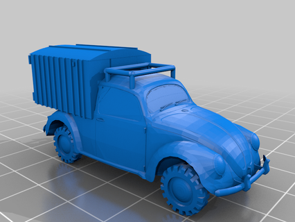utilitaire Obliger voiture volkswagen typ 86 camion fourgon sg 3d impression 3d print model - Mito3D