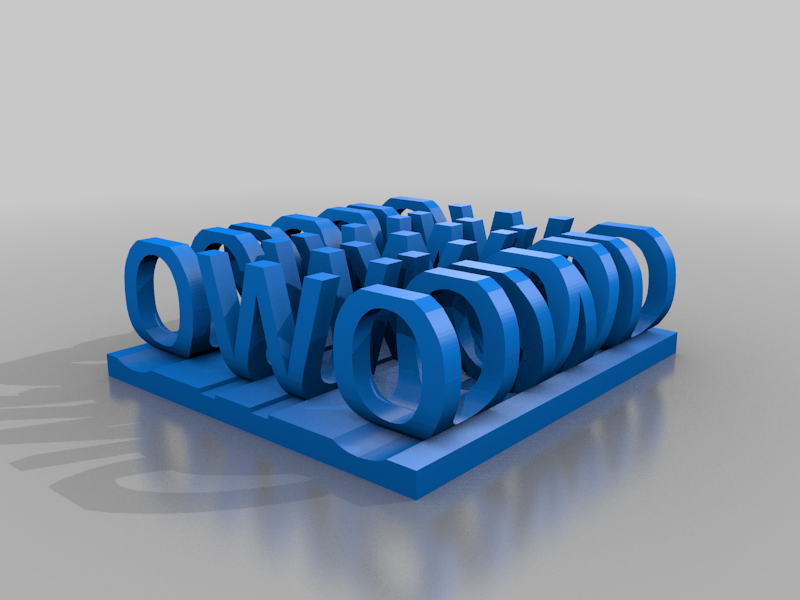 uwu owo 3d stampa 3D print model - Mito3D