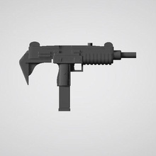 uzi core 2 - 1 12 action figure weapon 6 inch 1:12 1/12 toy 3d print model - Mito3D
