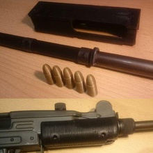 uzi Israele falso barile bullone Perfetto Schermo funzionale modello pistola fucile mitragliatore freddo decorazione 3d print model - Mito3D