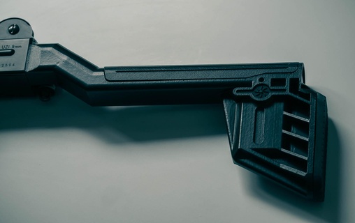 uzi pro pistol style adjustable stock kwc mini Gadget airsoft gbb tactical 3d print model - Mito3D
