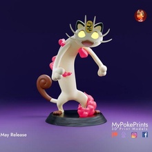 v-max meowth - pokemon cat 3d print model - Mito3D