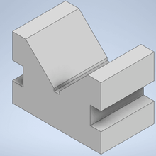 v-shaped wedge tool machining mechanics tools 3d print model - Mito3D