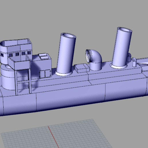 v108 - torpille allemande bateau jeu jouets mécaniques navire naval militaires 3D print model - Mito3D