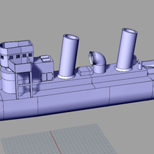 v108 - german torpedo boat game mechanical toys ship naval military 3d print model - Mito3D
