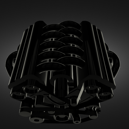 v10 motor 3D print model - Mito3D