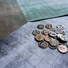 v2 monedas de dungeons dragons & juegos mesa varios la moneda las no molestar dnd mazmorra los azulejos fabricante tablero terreno 3d print model - Mito3D