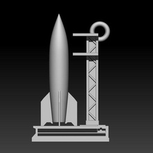 v2 rocket duty vanguard cod activision ww2 wwii war ii fps bomb streak kill keychain nuke art pendant gadget accessories 3d print model - Mito3D