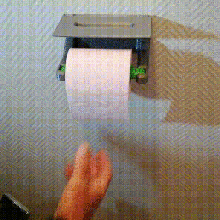 v4 paper unwinder home toilet support scroller gadget practice hygiene wc scroll 3d print model - Mito3D