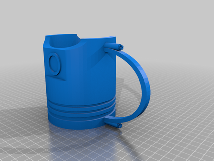 v4 piston mug Tools car coffee container containers box organization storage 3d print model - Mito3D