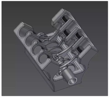 v8 engine engine  3d print model - Mito3D