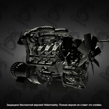 v8 turbo juego motor rc 3d print model - Mito3D