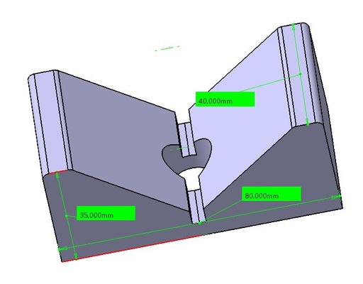 v perforación herramientas herramienta apoyo cilindro 3d print model - Mito3D