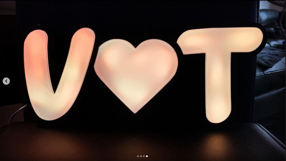 v heart nooble wooble rgb led light letters ledlight ledstripes 3d wall panelling ideas 3d print model - Mito3D