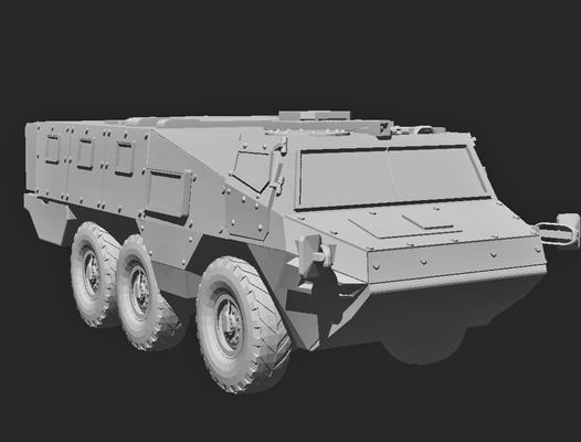 vab mk3 6x6 blindado personal vehiculos juego militar vehículo tanque ifv apc mbt francia ejército lerclerc modelo 3d print model - Mito3D