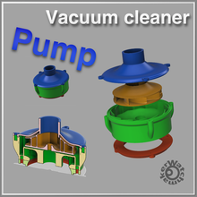 Vakuum Reiniger Pumpe Werkzeuge Haushalt Laufrad Ventilator saugen Lieferungen 3d print model - Mito3D