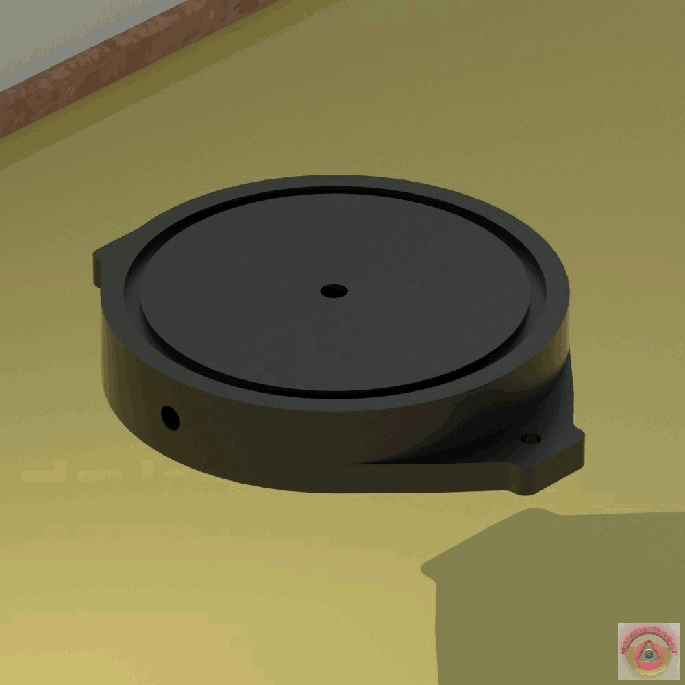 vacuum cnc clamp circular 10cm lock machine pods suction table milling pump fixing 3D print model - Mito3D