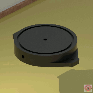 vuoto cnc morsetto circolare 10cm serratura macchina baccelli aspirazione tavolo fresatura pompa fissaggio 3d print model - Mito3D