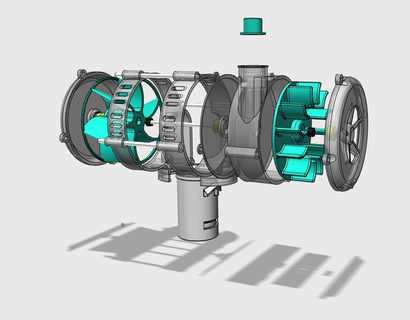 vacuum converter dyson system blower dc-dc vaccum machine tools 3d print model - Mito3D