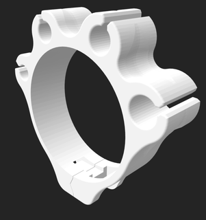 vuoto tubo flessibile cavo clip 3d print model - Mito3D