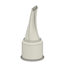 vacuum nozzle - fine horizontal tool hoover shop vac dusting cleaner attachment mini chisel 3d print model - Mito3D
