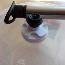 vacuum wine saver cork valve adapter diy 3d print model - Mito3D