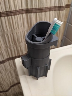 vader saber toothbrush holder Home darth lightsaber return of the jedi star wars bathroom 3d print model - Mito3D