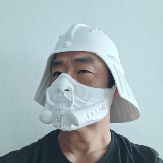 vader Samurai Helm Mode Cyberpunk Japan Cosplay Maske 3d print model - Mito3D