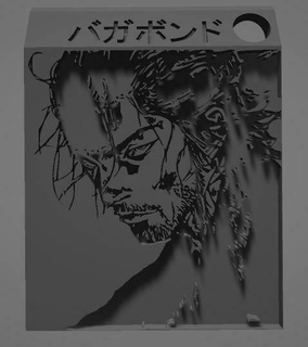 vagabundo chaveiro 3dptintable manga Projeto 3d print model - Mito3D