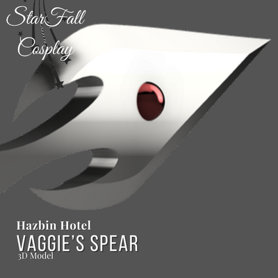 vaggie spear hazbin hotel viziepop 3d print model - Mito3D