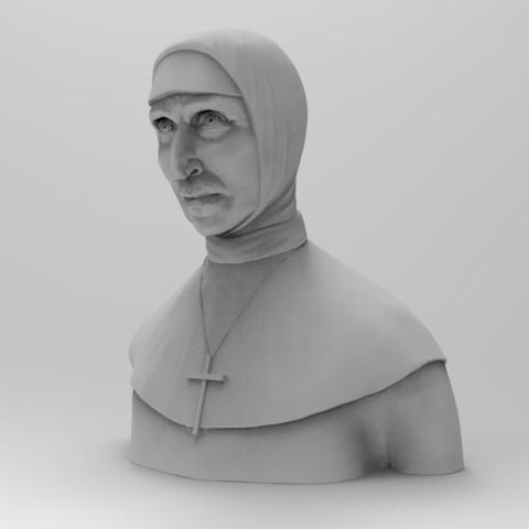 valak sem véu a arte demônio o filme horror warren freira 3D print model - Mito3D