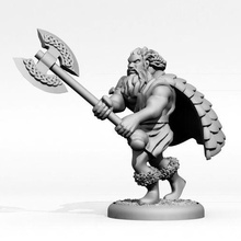 valeb axeman game barbarian dd dnd dungeons dragons figure miniature miniatures rpg tabletop wargame wargaming warrior toy accessories 3d print model - Mito3D