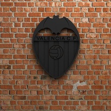 valencia cf logo goal sports game play football soccer fifa league championship competition europe icon stadium team champions 3d 3dprint 3d print model - Mito3D