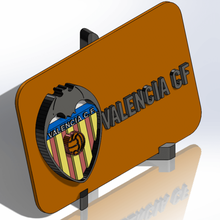 o valencia cf, escudo da placa a arte futebol 3d print model - Mito3D