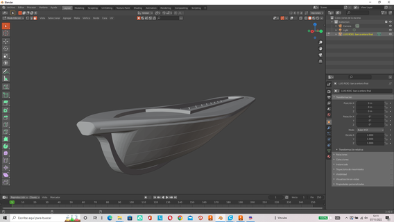Valencia gondola barca Valenciana 3d print model - Mito3D