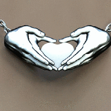 valentin's day jewelry couple woman man valentin love heart 3d print model - Mito3D