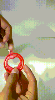 Valentin gün anahtarlık döner kalp Aşk aşk günün dia del tanrısı Corazon Llavero 3d print model - Mito3D