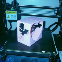 model blok geçişin Sevgililer cupid kalp ev sanat 3d print model - Mito3D