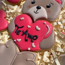 San Valentino giorno orso frese vetri biscotto taglierina contento 3d print model - Mito3D