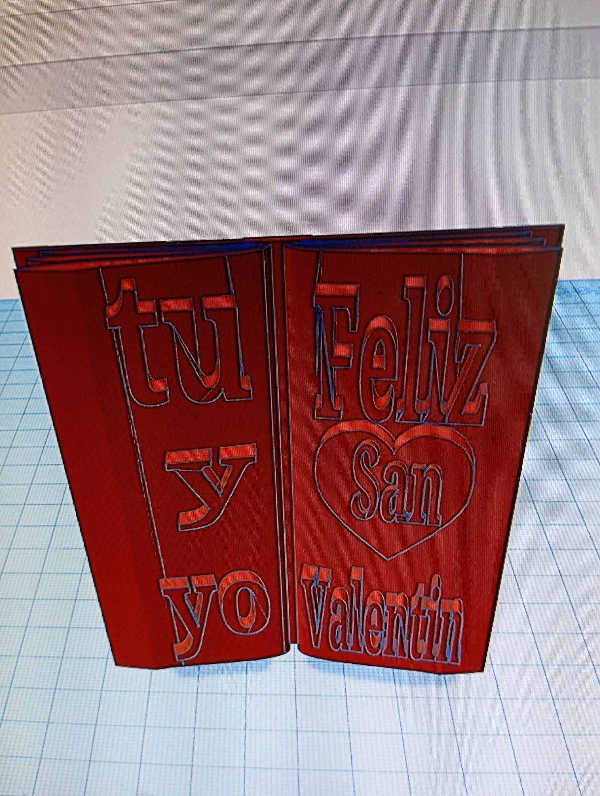 valentine's day book gift original detail nice love 3D print model - Mito3D