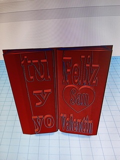 valentine's day book gift original detail nice love 3d print model - Mito3D