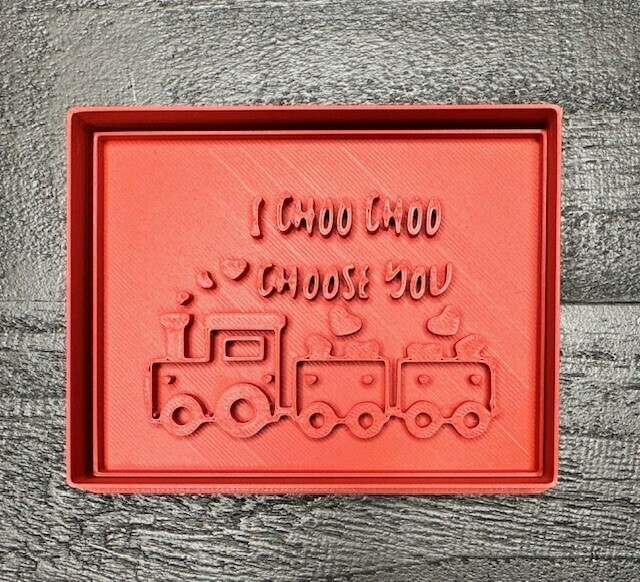 San Valentino giorno carta biscotto taglierina francobollo 3D print model - Mito3D