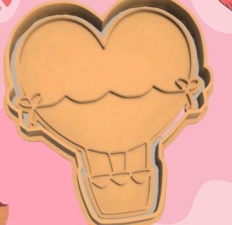 valentine's day cookie cutter 3d print model - Mito3D