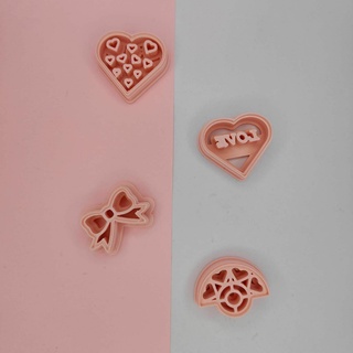 valentine's day cutter set 3d print model - Mito3D