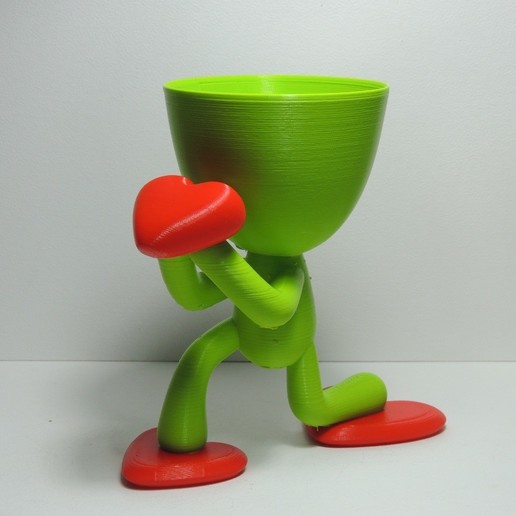Valentinstag Blumentopf home valentin Herz valentine san 3D print model - Mito3D