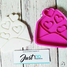 valentine's day heart card letter from the lovers love sharp cookie cutter mass masses cake cakes cupcakes diy 3d cutters bakery porcelain ceramics ceramic clay fondant whale pastry shop baker's bakeries valentin san in 3d print model - Mito3D
