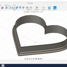 valentine's day heart cookie cutter form - 10cm 393 inch kitchen food 3d print model - Mito3D